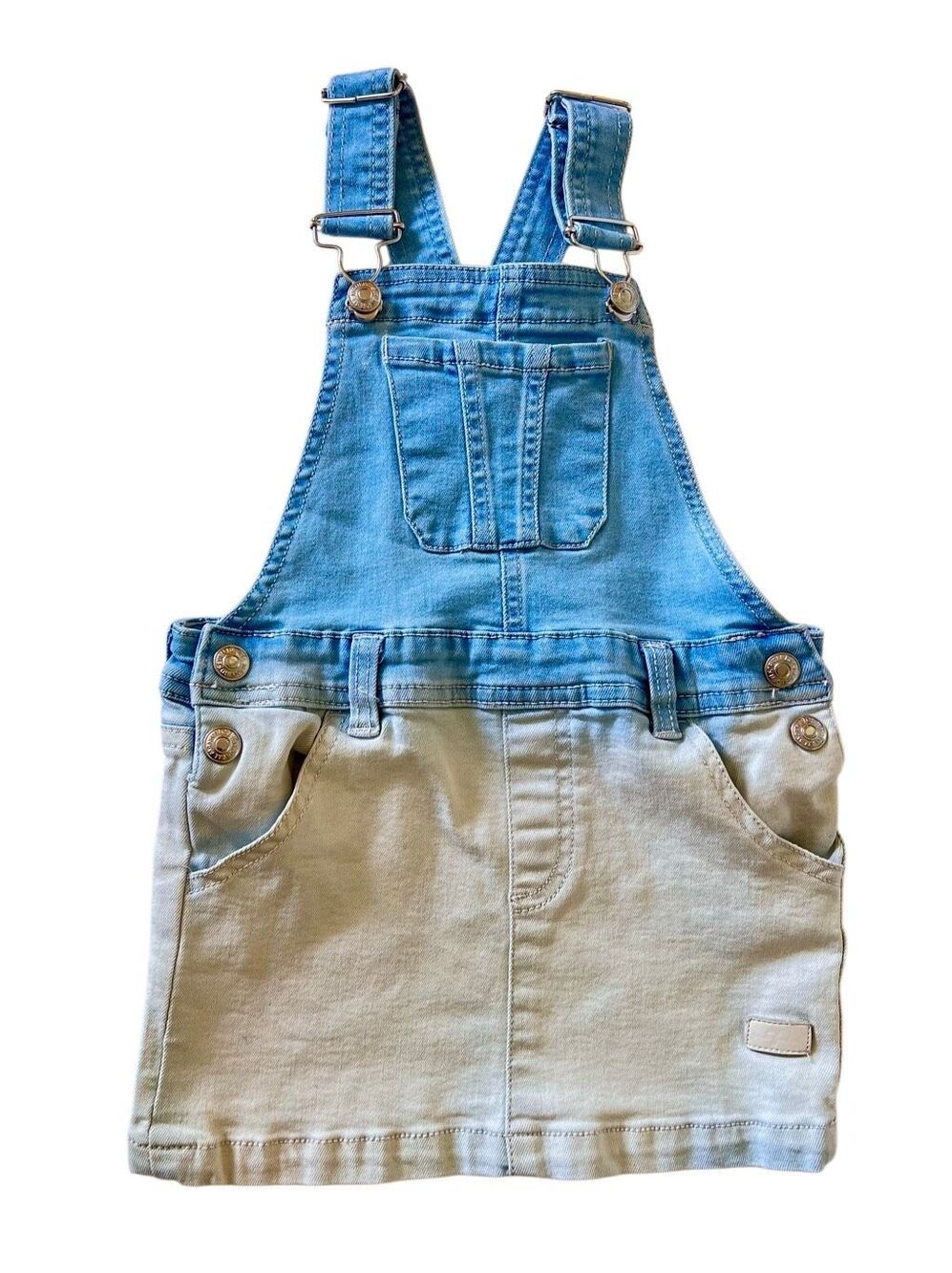 7 For All Mankind Girls Ombre Denim Skirtall Jumper 24 Months